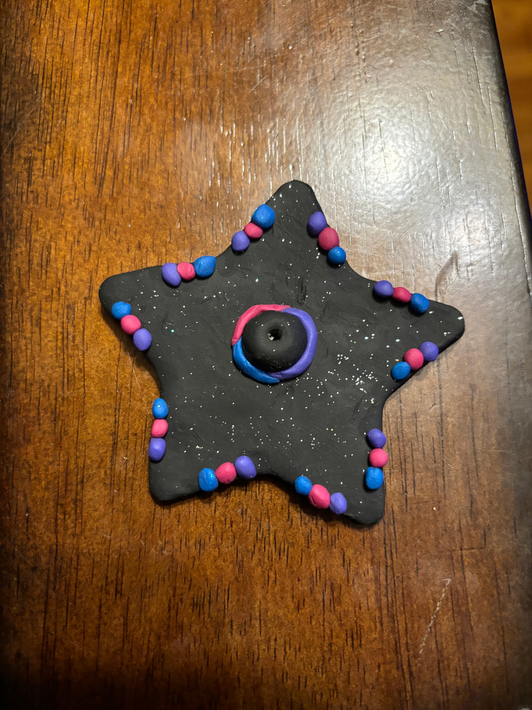 Colorful Clay Star Incense Holder