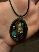 Load image into Gallery viewer, Witchy scrapbook/i-spy style necklace
