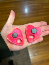 Load image into Gallery viewer, Set of 2 Pink Ouija Planchette Magnets
