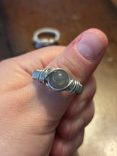 Load image into Gallery viewer, Labradorite Wire Wrapped Ring
