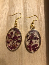 Load image into Gallery viewer, Rose Petal Dangly Earrings
