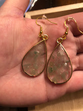 Load image into Gallery viewer, Green Aventurine Dangly Earrings
