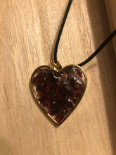 Load image into Gallery viewer, Garnet Heart Necklace
