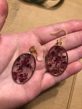 Load image into Gallery viewer, Rose Petal Dangly Earrings
