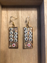 Load image into Gallery viewer, Glitter F.U Earrings
