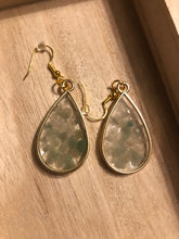 Load image into Gallery viewer, Green Aventurine Dangly Earrings
