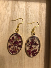 Load image into Gallery viewer, Rose Petal Dangly Earrings
