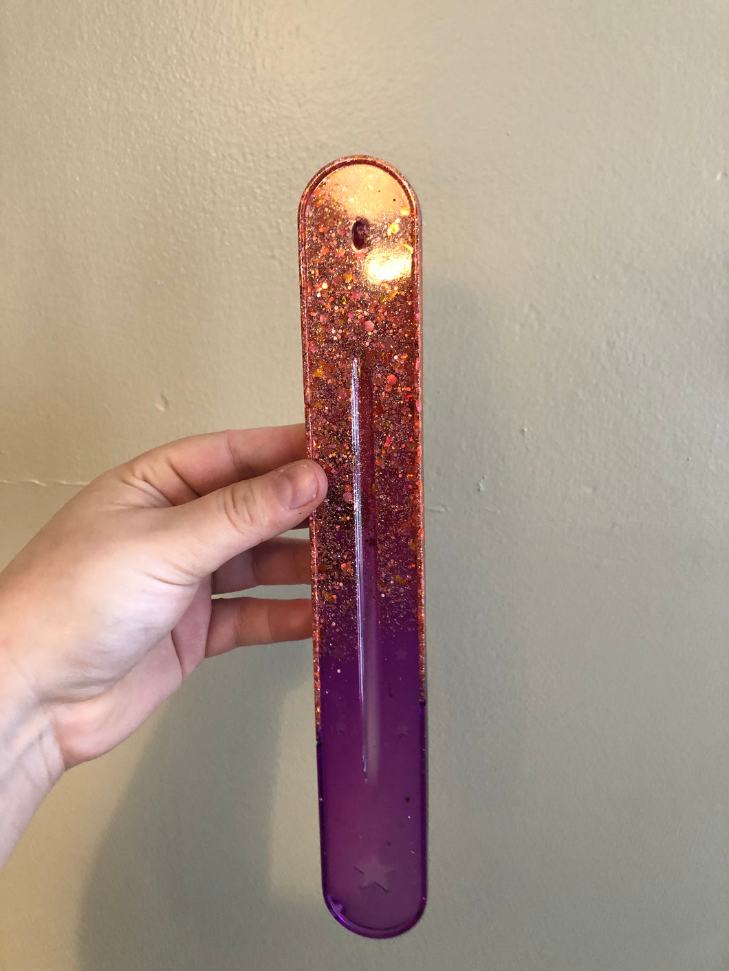 Purple & Orange Incense Holder