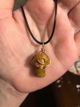 Load image into Gallery viewer, Crazy Lace Agate Mushroom Necklace
