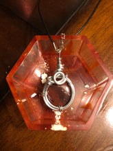 Load image into Gallery viewer, Red Petrified Wood Wire Wrapped Necklace
