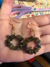 Load image into Gallery viewer, Labradorite Crystal Chip Earrings
