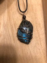 Load image into Gallery viewer, Labradorite Wire Wrapped Necklace
