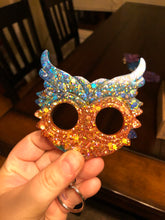 Load image into Gallery viewer, Orange &amp; Blue Owl Self Defense Keychain
