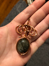 Load image into Gallery viewer, Labradorite Wire Wrapped Necklace
