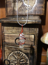 Load image into Gallery viewer, Aura Quartz Wire Wrapped Necklace
