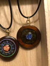 Load image into Gallery viewer, Wooden Moss Filled Crystal Necklace
