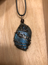 Load image into Gallery viewer, Labradorite Wire Wrapped Necklace
