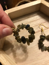 Load image into Gallery viewer, Labradorite Crystal Chip Earrings
