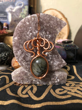 Load image into Gallery viewer, Labradorite Wire Wrapped Necklace
