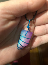 Load image into Gallery viewer, Aura Quartz Wire Wrapped Necklace
