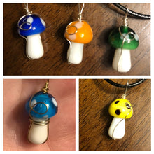 Load image into Gallery viewer, Colorful Glass Mushroom Necklaces
