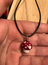 Load image into Gallery viewer, Little Glass Mushroom Necklace
