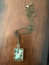 Load image into Gallery viewer, Green Aventurine Crystal Chip Necklace
