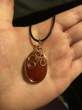 Load image into Gallery viewer, Medium Carnelian Wire Wrapped Necklace
