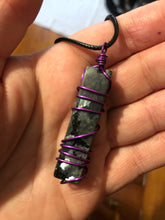 Load image into Gallery viewer, Larvikite Wire Wrapped Necklaces
