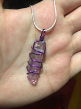 Load image into Gallery viewer, Aura Quartz Wire Wrapped Necklace
