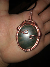 Load image into Gallery viewer, Large Green Jasper Wire Wrapped Necklace
