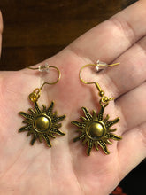 Load image into Gallery viewer, Dangly Sun Earrings
