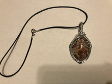 Load image into Gallery viewer, Crazy Lace Agate Crystal Wire Wrapped Necklace
