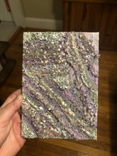 Load image into Gallery viewer, Aura Quartz Crystal Geode Canvas Artwork
