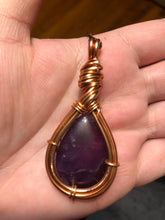 Load image into Gallery viewer, Medium Amethyst Wire Wrapped Necklace
