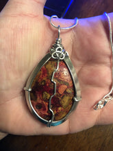 Load image into Gallery viewer, Brecciated Jasper Wire Wrapped Necklace
