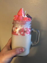 Load image into Gallery viewer, Large Strawberry Milkshake/ Sundae Candle
