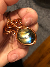 Load image into Gallery viewer, Labradorite Wire Wrapped Necklace
