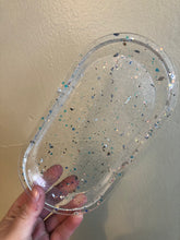 Load image into Gallery viewer, Clear Holographic Glitter Trinket Tray
