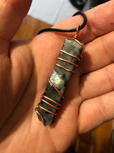 Load image into Gallery viewer, Larvikite Wire Wrapped Necklaces
