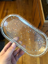 Load image into Gallery viewer, Clear Holographic Glitter Trinket Tray
