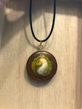 Load image into Gallery viewer, Wooden Moss Filled Crystal Necklace
