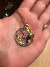 Load image into Gallery viewer, Celestial Glitter Charm Resin Necklace
