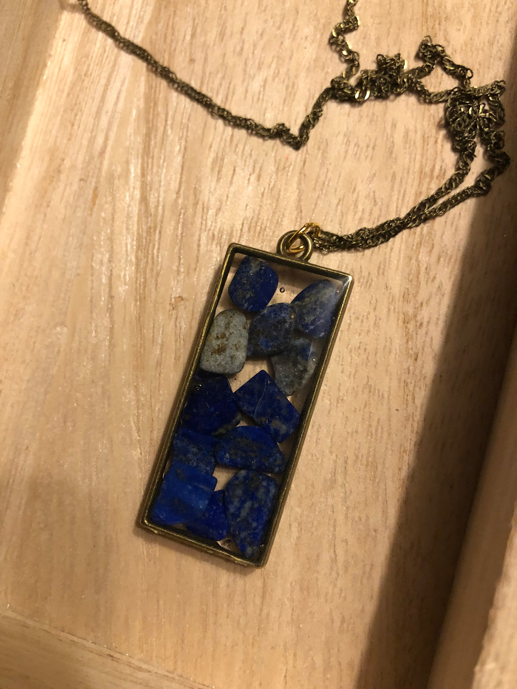 Lapis Lazuli Crystal Chip Necklace