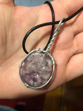 Load image into Gallery viewer, Lepidolite Wire Wrapped Necklace
