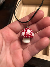 Load image into Gallery viewer, Large Glass Mushroom Necklace
