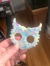 Load image into Gallery viewer, Pastel Sprinkle Owl Self Defense Keychain
