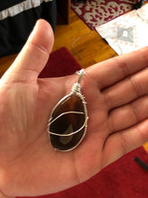 Load image into Gallery viewer, Agate Slice Wire Wrapped Necklace
