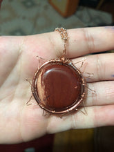 Load image into Gallery viewer, Petrified Wood Sun Wire Wrapped Necklace
