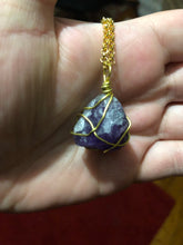 Load image into Gallery viewer, Amethyst Wire Wrapped Necklace
